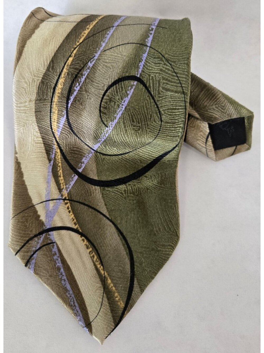 Jerry Garcia Neutral Hue 100% Silk Tidal Wave Limited Edition Collection